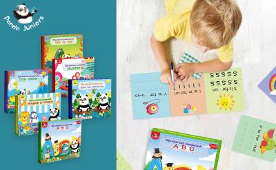 China Laminated Alphabet, Sight Words & Phonics Flash Cards for Kindergarten Bonus 1 Dry Erase Markers for sale