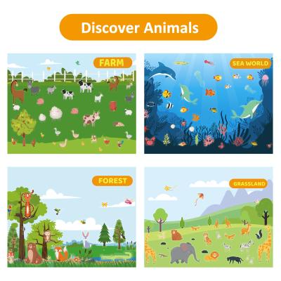 China Large Reusable Stickers Book 200 Plus Repositionable Kids Exceptional Learning for sale