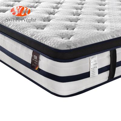 China Foldable Hotel Bed OEM Recline Top King Queen Size Natural Latex Memory Foam Roll In A Box Pocket Spring Mattress for sale