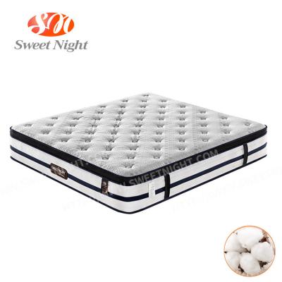 China Sweetnight Euro Hybrid Double Bed Mattress 7 Zone Pocket Spring King Queen Size Pocket Foldable Head Spring Hybrid Twin Size For Sale for sale