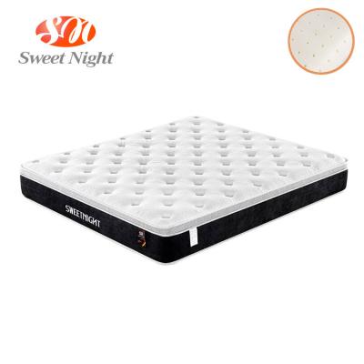 China Sale Pillow Latex Foam Hot Spring Mattress Foldable Health Top Mattress White Single Queen Size for sale