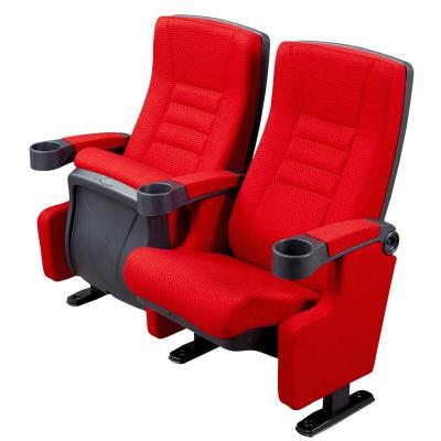 China Modern Low Price Plastic Cover Upholstery Fabric Cinema Armchair Movie Theater Chair Furniture for sale