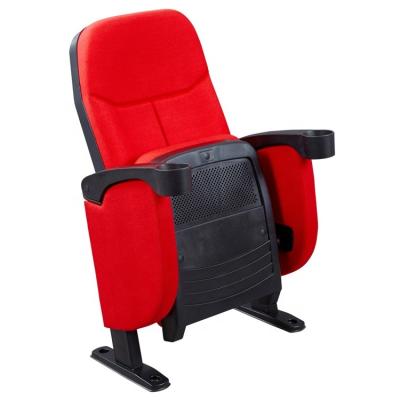 China Wholesale Price Modern Cheap Durable Canvas Cover Movie Seat Theater Hall Cinema Chair With Cup Stand for sale