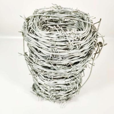 China Iron Wire Galvanized Barbed Wire Fence Design Philippines Length Per Roll for sale