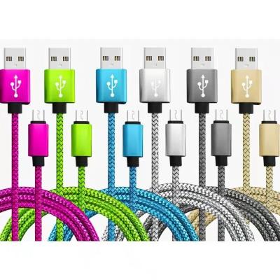 China Etc.electronic Product Mobile Phone Usb Cables Nylon Braided Fast Charging Type Micro C Android Lighting USB Data Mobile Usb Cable for sale