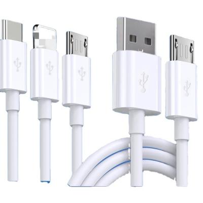 China Wholesale High Quality PVC USB Cable USB Charger Fast Charging Cable Type C Micro MP3/MP4 Player for sale