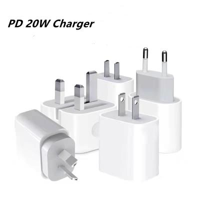 China Mobile Phone 18W 20W USB-C Type C Palladium Charger Power Adapter Charger Fast Wholesale for sale