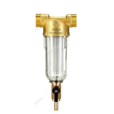 China BPA Free Surface Solid Brass Spin Down Water Sediment Prefilter for sale