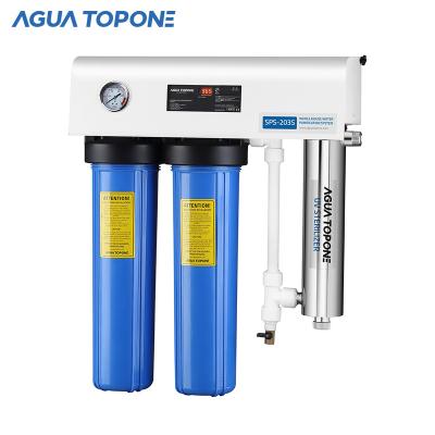 China Agua Topone 20inch 3stages Commercial Whole House Water Filtration for sale