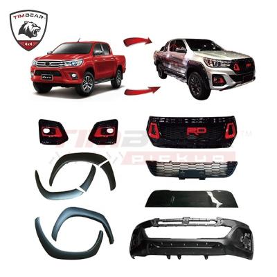 China 4x4 Trucks 4x4 Trucks Body Kits TR* Style Retrofit Kits for Toyota Hilux Revo 2016 Upgrade to Rocco 2021 for sale