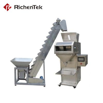 China Cereal Particle Double Scales Weighing Hoppers Vertical Filling Packing Machine for sale