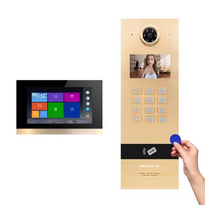 China Metal Housing Wholesale Audio Video Apartment Door Phone IP Intercom Door Phone With Tuya Doorbell for sale