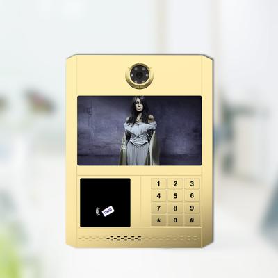 China 2021 New Design Night Vision TCP/IP Waterpoor Smart Video Door Phone Intercom For Multi Apartments for sale