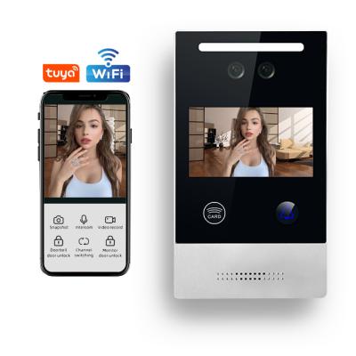 China IP Communication Ring Doorbell TUYA Camera Android Intercom Control Wired Outdoor Station Video Door Phone for sale