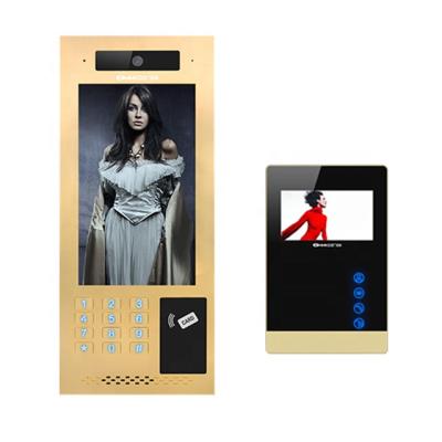 China WiFi Smart Connection Morden Style Intercom With Power Supply Tuya Smartlife Video Doorbell for sale