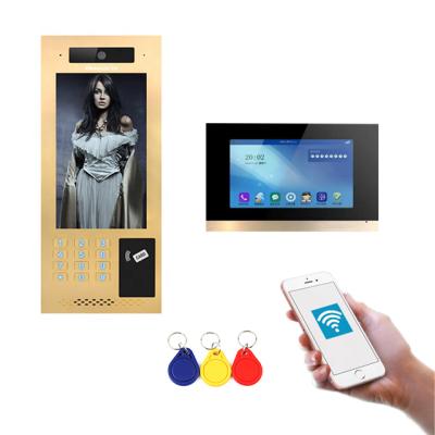 China Apartment Video Tuya Phone Open Door Phone Intercom For Family Apartment Door Wifi Doorbell for sale