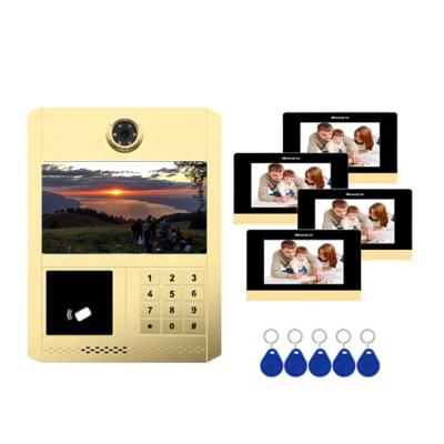 China 10.1 Inch Wired Video Intercom Camera Multi System Apartment Door Bell Video Apartment Door Phone Screen With Night Vision for sale