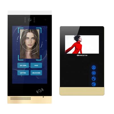 China Surveillance Unlock Intercom Outdoor Waterproof Intercom Color Golden Touch IP65 Wifi 8 Inch Full Screen Wired Video Door Bell Power Sppuly for sale