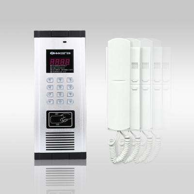 China Metal Housing 2 Wire System With Handsfree Indoor Audio Non-Visual Apartment Door Unit Door Bell Video Intercom System for sale