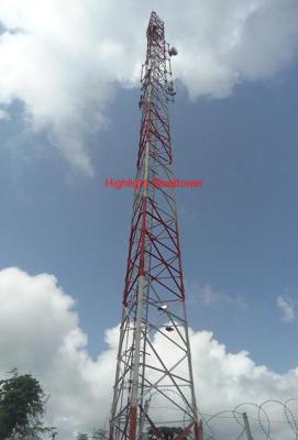 China Anti Rust Angle Steel Tower Triangular Telecommunication Tower Easy Assembly for sale