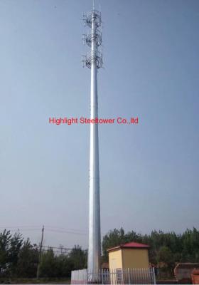 China De draadloze Monopole Mast van de Telecommunicatietoren Zelfstandige Antenne Te koop