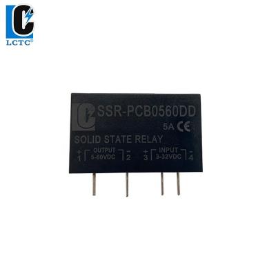 China Sealed Single Phase PCB Solid State Relay 5A DC to DC SSR Relay Output Voltage 5-60VDC for sale