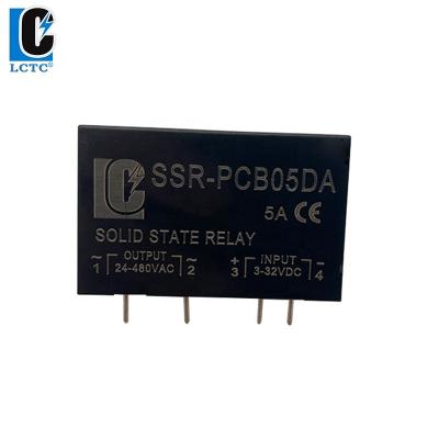 China Single Phase Sealed PCB Solid State Relay 5A DC To AC SSR Relay AC Voltage Output for sale