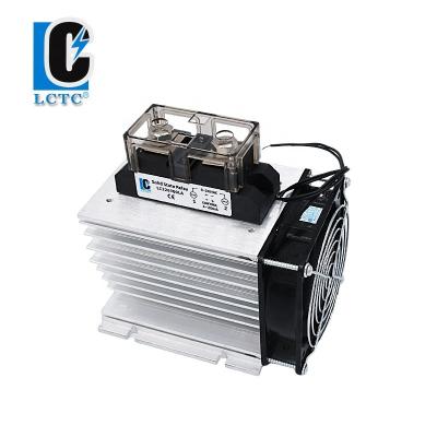 China Electrical Equipment 300A 4-20mA Control Voltage 220VAC High Power Thyristor Voltage Regulator Industrial Model With Heat Sink and Fan for sale