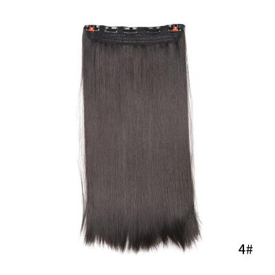 China Wholesale U-tip High Temperature Silk Hair Wig Seamless 5 Clip In Synthetic Hair Extensions For Women for sale