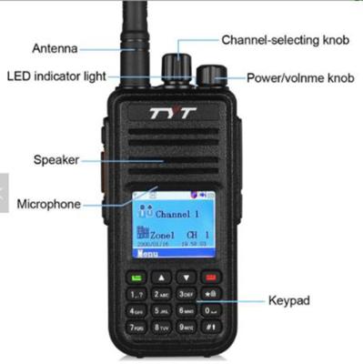 China TYT DMR DMR 3000 Dual Band Radio MD-UV380 GPS Two Way Optional Channels 2000mAh for sale