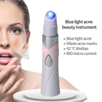 China Plastic Blue Light DST-814 Acne Reducing Instrument Portable Heat Spectrum Instrument Micro Electric Beauty Device for sale