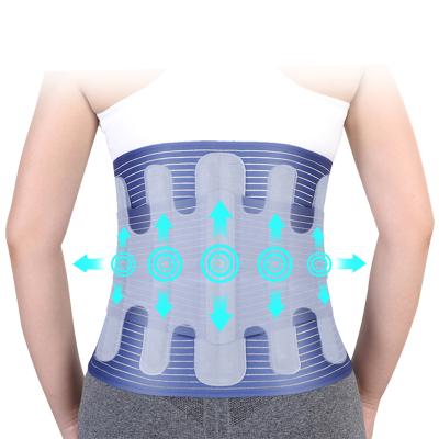 China Double Full Breathable Cheap Adjustable Back Brace Waist Support Belt Lumbar Support Brace With Steel Plate for sale