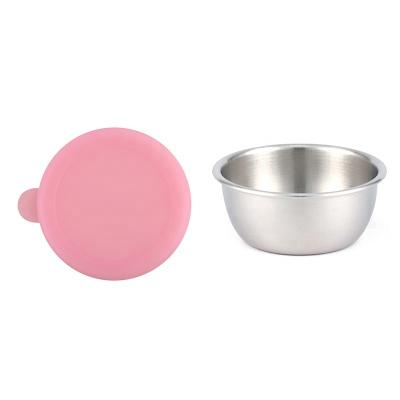 China Stainless Steel Bento Box Reusable Silicone Stretch Vacuum Heatable Lid Thumber Glass Cup With Silicone Lid for sale