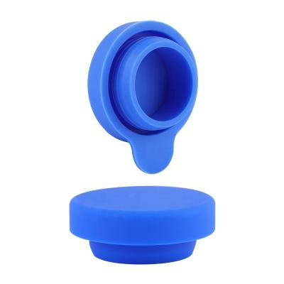 China No-spillage 5 Gallon Reusable Water Jug Covers Bottle Non-Splash Silicone Lid Top Cover Capfor for sale