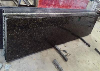 China Verde Butterfly Granite Kitchen Worktops Laminate Flat Edge With Micro Bevel for sale