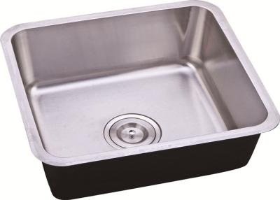 China Inox Undermount Stainless Steel Sink Bowl / Stainless Steel One Bowl Kitchen Sink for sale