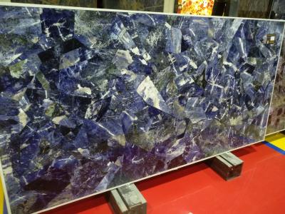 China Transparent Semi Gem Stone Granite Vanity Tops Natural Composited Slabs 1500 x 2500 MM for sale