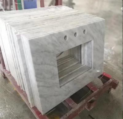 China Carrara White Marble Vanity Tops 31