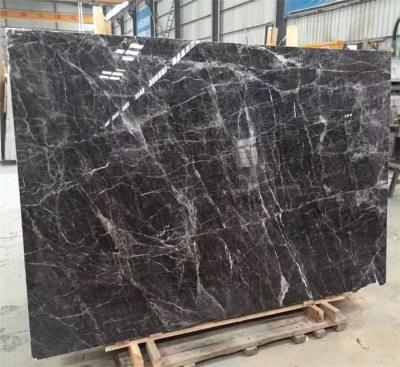 China Gyunland Dark Grey Natural Stone Slabs Big Slabs 1600 x 2600 x 18 MM high density 2.75 g/cm3 for Saudi market for sale