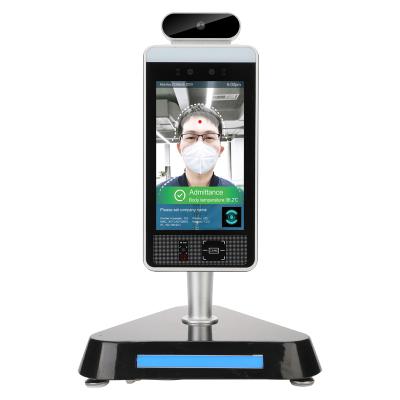 China Face Recognition Indoor Measurement 10.1 Inch 8Inch 5Inch Thermal Temperature Testing Kiosk With Camera System for sale