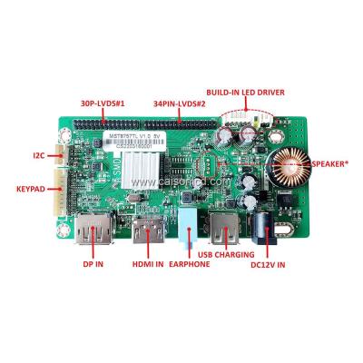 China 2 LVDS interface output power board resolution 1920X1920 @60Hz.2K LCD control board supports DV332X2M-NV0 DV220X2M-NV0 MST8757TL V1.0 for sale