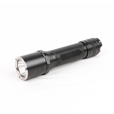 China Aluminum Rechargeable Tactical Flashlight Water Resistant Super Bright Outdoor Torch Light for sale