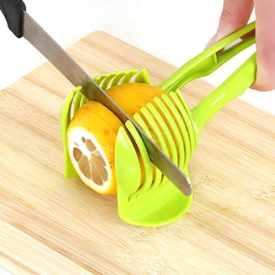 China The Viable Handheld Slicer Chopper Cutter Food Clips Kitchen Lemon Onion Tomato Fruit Slicer Vegetable and Fruit Slicer Factory for sale