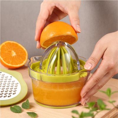 China Sustainable Multifunction Lemon Fruit Juicer Press Orange Lemon Lime Juice Squeezer With Bowl for sale