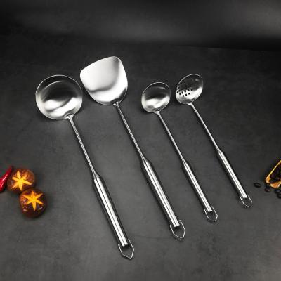 China Sustainable Stainless Steel Cookware Set Kitchen Shovel Cooking Tools Utensils Kitchenware for sale