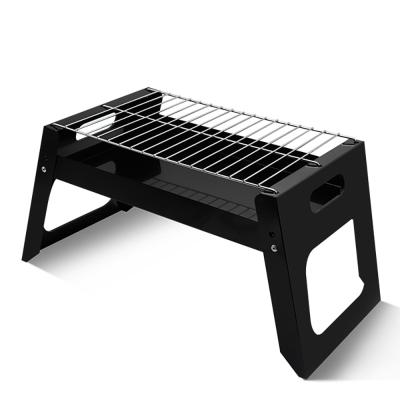 China Easily Assembled Portable Stainless Steel Charcoal Folding Grill For Cooking Barbecue Lamb Skewers Beef Skewers Vegetables for sale