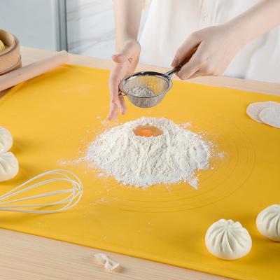 China Viable Silicone Non-Stick Silicone Thickening Mat Rolling Dough Liner Pad Bakeware Cake Flour Table Sheet Kitchen Tools for sale