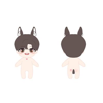 China New Fashion Plush Stuffed Doll Small Plush Stuffed Doll Kpop Cute Custom Made Custom Idol Doll Korean Star Doll for sale