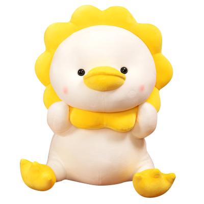 China New High Quality Cute Soft Plush Toy Kids Gift Small Yellow Sun Duck Toy For Gift for sale