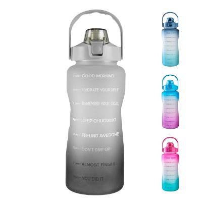 China Sustainable 24oz/32oz/50oz Motivational Water Bottle with Time Marker Reminder Water Tracker Bottles Sports Daily Water Bottle Jug for sale